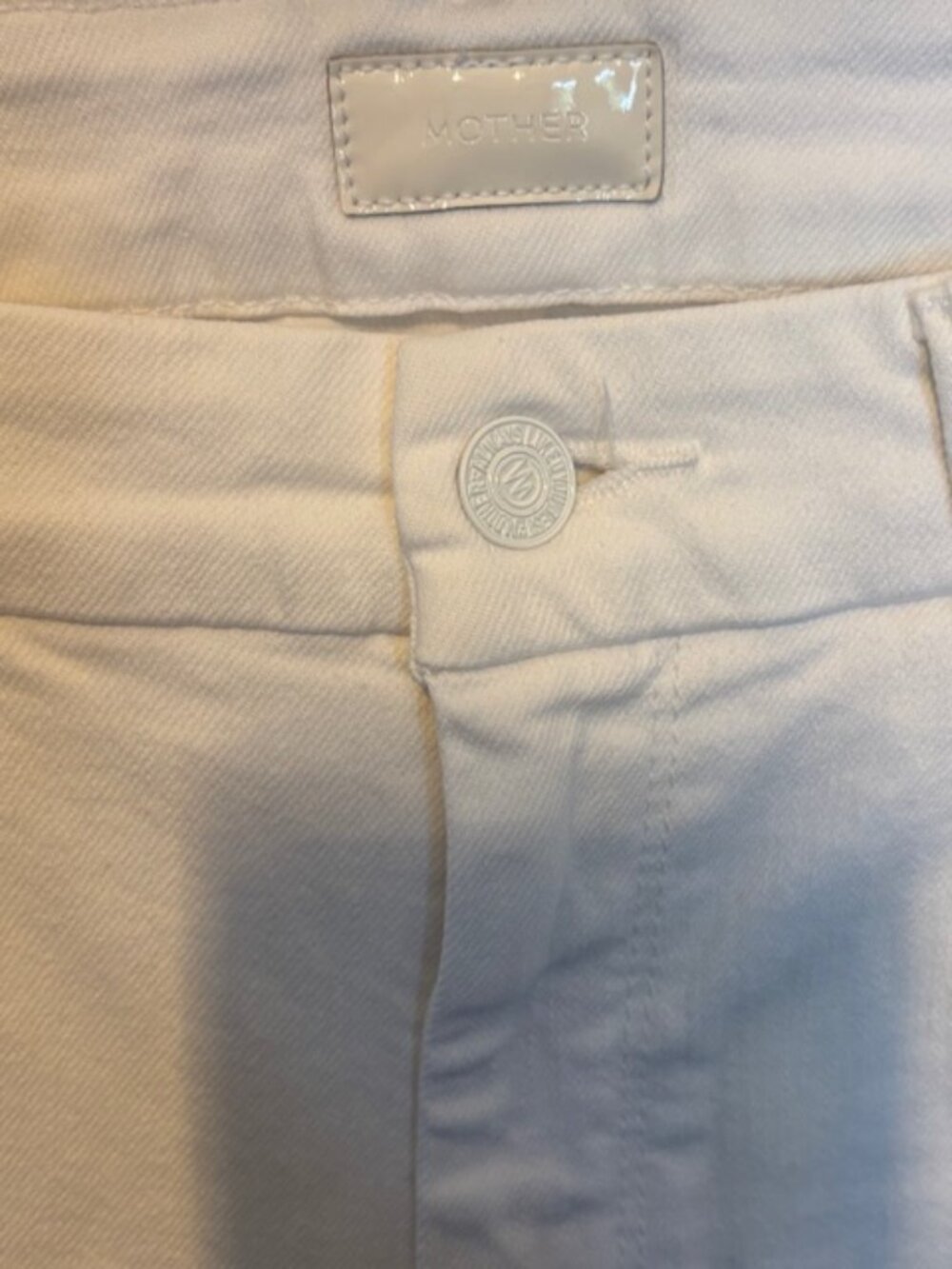 MOTHER High Waisted Looker Ankle Fray